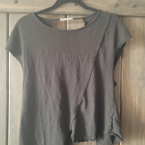2/$20 Errant asymmetrical black T - Picture 1 of 2